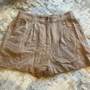 Hem & Thread Light Brown Women's Shorts